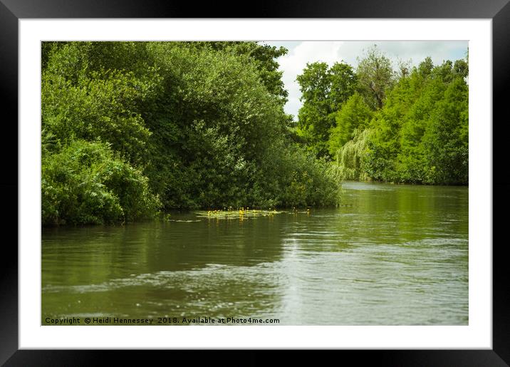 Serenity on the Norfolk Broads Framed Mounted Print by Heidi Hennessey