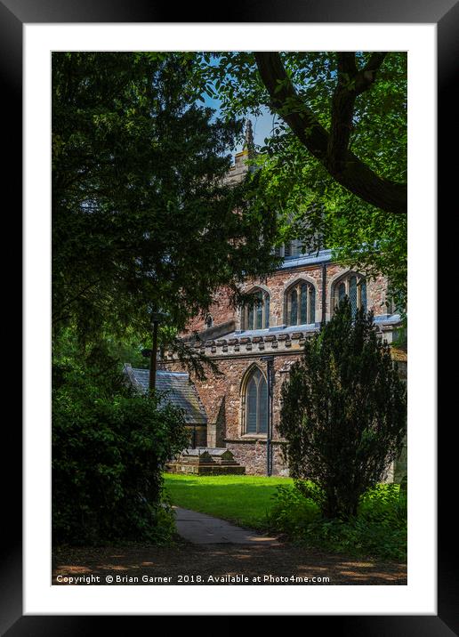 Cossington Church Framed Mounted Print by Brian Garner