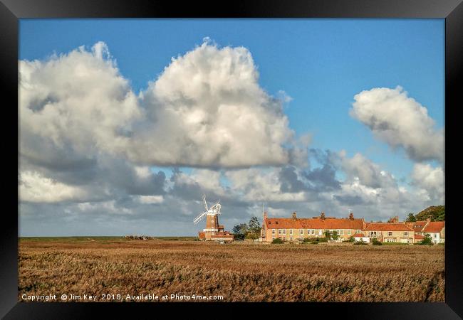 Cley Windmill Standing Proud Framed Print by Jim Key