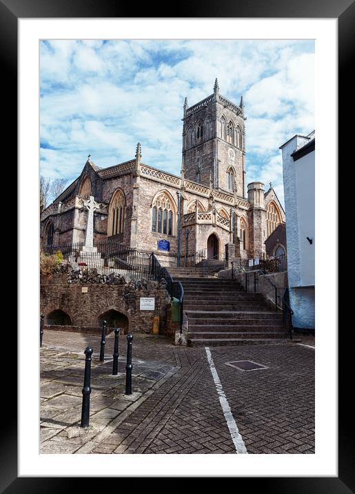 Axbridge Church Framed Mounted Print by Linda Cooke