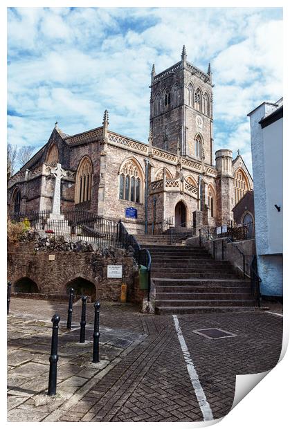 Axbridge Church Print by Linda Cooke