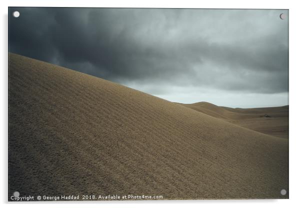 Atlantis Sand Dunes Acrylic by George Haddad