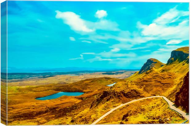 View from the Quiraing Canvas Print by Scott Paul