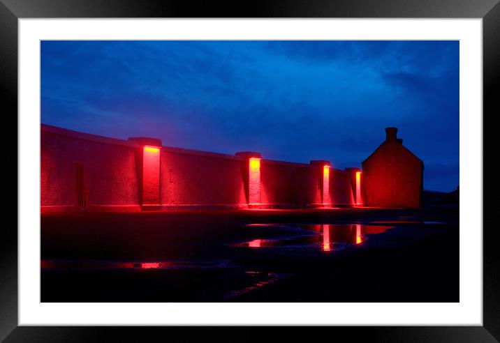 Red Light Spells Danger Framed Mounted Print by David Withers