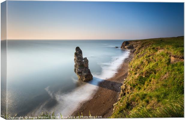 Liddle Stack Seaham v3 Canvas Print by Angie Morton