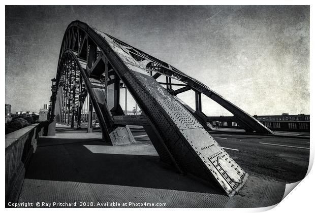 Textured Tyne Bridge Print by Ray Pritchard