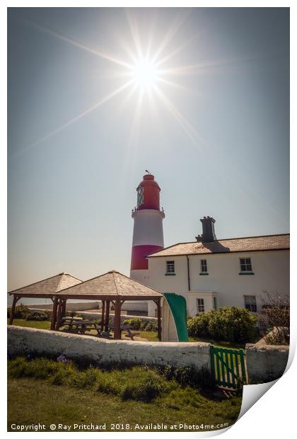 Souter Lighthouse Print by Ray Pritchard