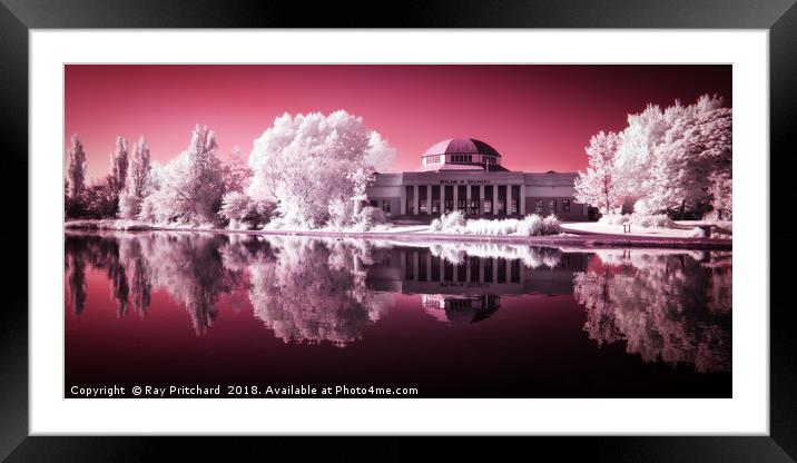 Infrared Wylam Brewery Framed Mounted Print by Ray Pritchard