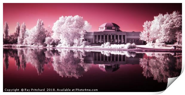 Infrared Wylam Brewery Print by Ray Pritchard