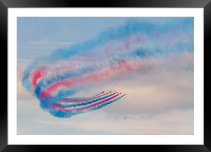 The Red Arrows, Torbay 2018 Framed Mounted Print by Images of Devon