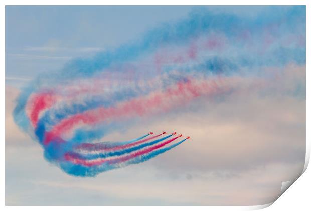 The Red Arrows, Torbay 2018 Print by Images of Devon