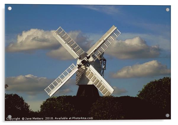 Windmill Acrylic by Jane Metters
