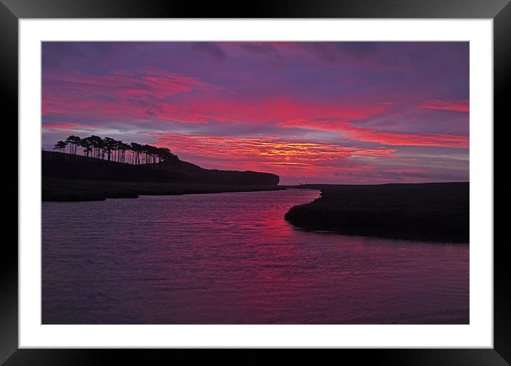 Budleigh Salterton at Dawn Framed Mounted Print by Pete Hemington
