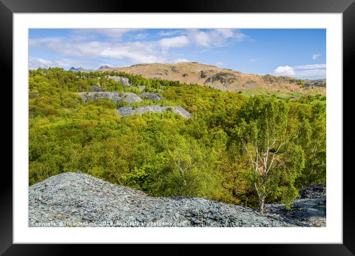 Landscape at Hodge Close Quarry Framed Mounted Print by Nick Jenkins