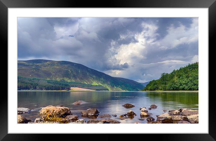 Loch Morie Framed Mounted Print by Alan Simpson