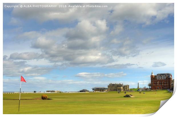 The Old Course, St Andrews, Scotland Print by ALBA PHOTOGRAPHY