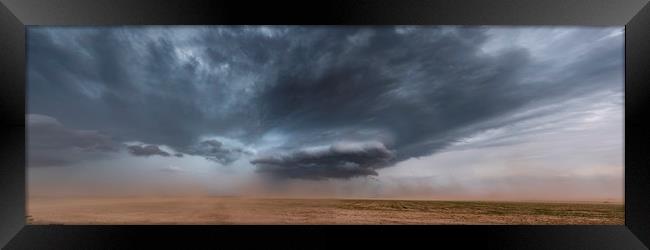 Dusty Supercell storm Framed Print by John Finney