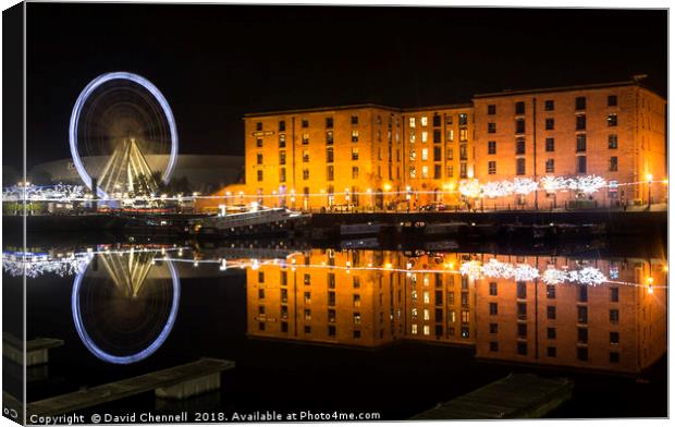 Albert Dock  Canvas Print by David Chennell