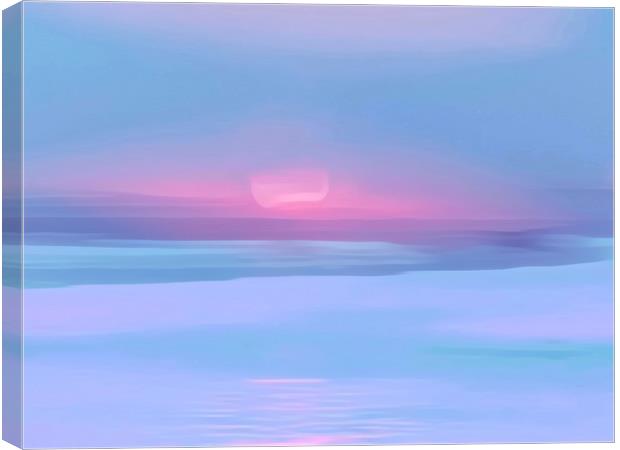 Blissful Cornish Sunset Canvas Print by Beryl Curran