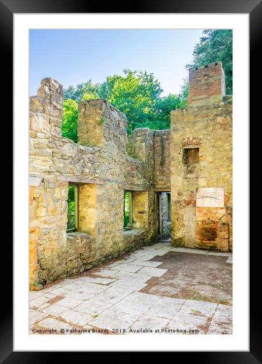 The abandond village of Tyneham in Dorset Framed Mounted Print by KB Photo
