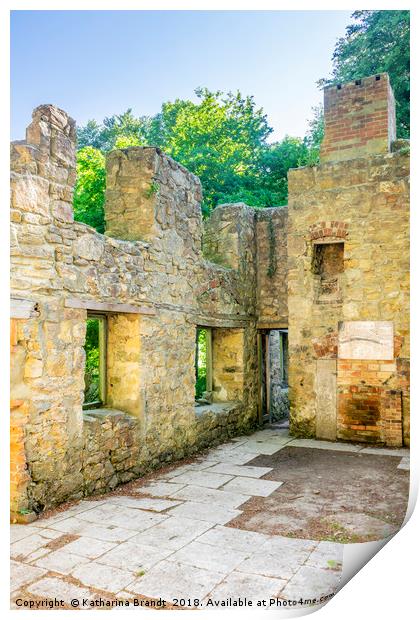 The abandond village of Tyneham in Dorset Print by KB Photo