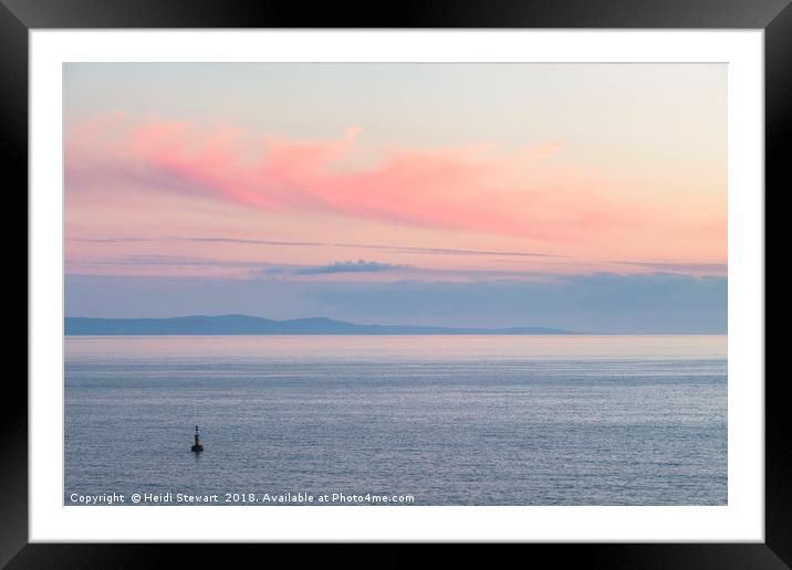 Pastel Colours Across the Bristol Channel Framed Mounted Print by Heidi Stewart