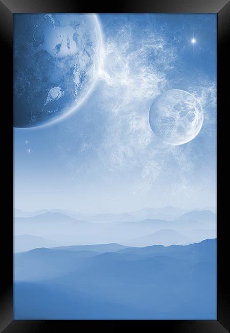 Blue Moon Framed Print by Ann Garrett