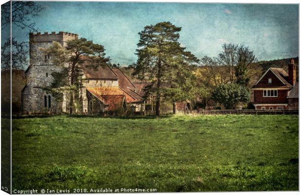 Church of St Mary At Streatley Canvas Print by Ian Lewis