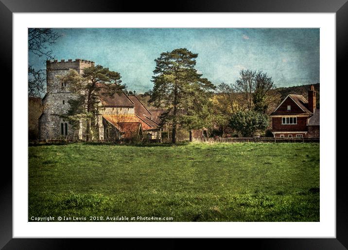 Church of St Mary At Streatley Framed Mounted Print by Ian Lewis