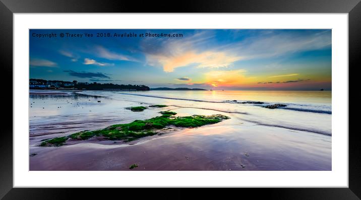 Sunrise over Torbay. Framed Mounted Print by Tracey Yeo