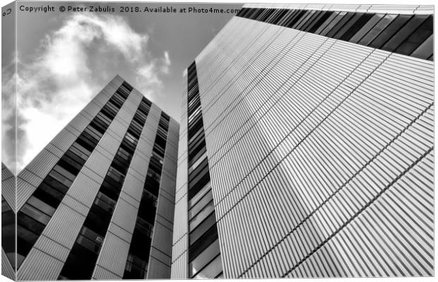 Tall Lines Canvas Print by Peter Zabulis