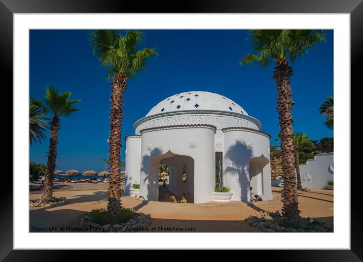 Kalithea Springs, Rhodes, Greece Framed Mounted Print by Martin Williams