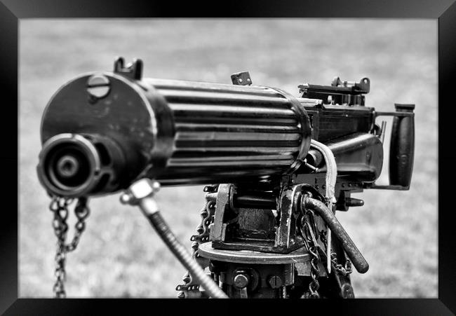 Vickers Machine Gun Framed Print by David Pyatt
