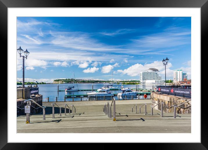 Take Steps To The Bay Framed Mounted Print by Steve Purnell