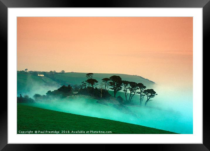 Early Morniing Mist at Mansands Framed Mounted Print by Paul F Prestidge