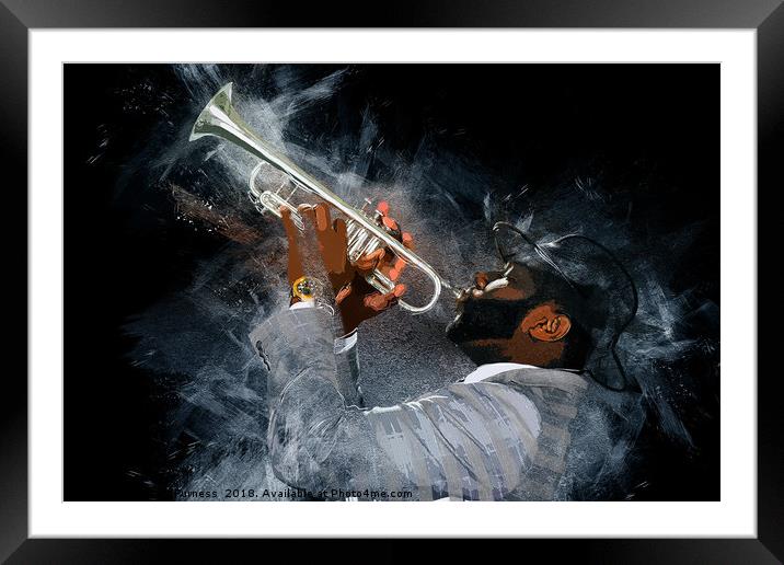The Trumpeter Framed Mounted Print by Keith Furness