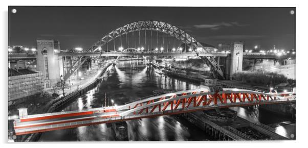 Coloured Swing Bridge Acrylic by Naylor's Photography