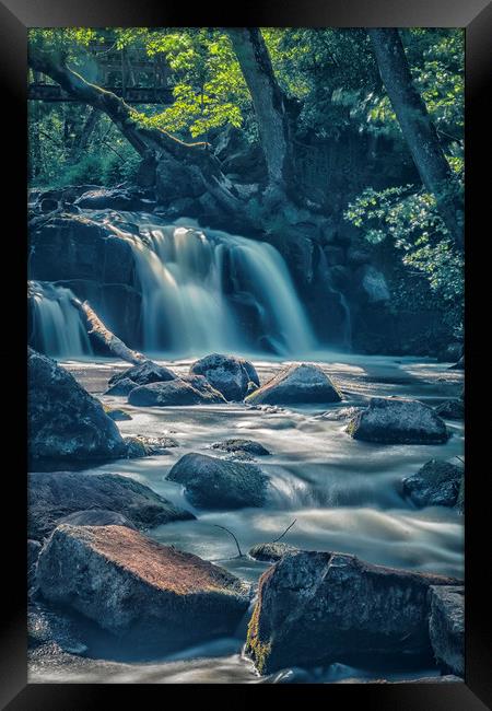 Hallamolla Waterfall in Sweden Framed Print by Antony McAulay