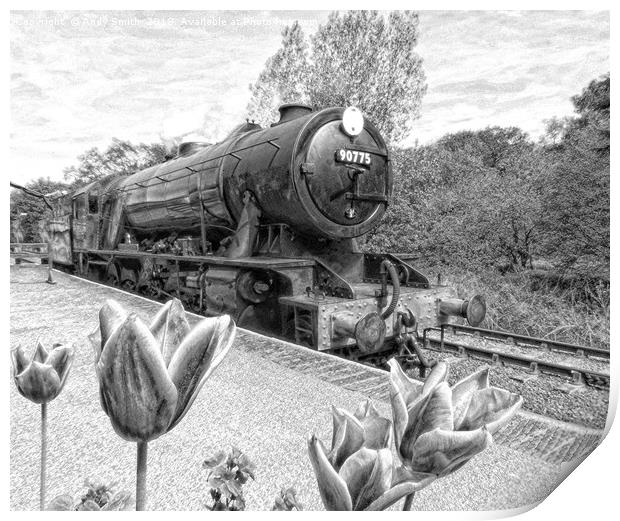 Majestic Steam Engine Print by Andy Smith