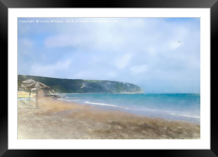 Swanage Impressions Framed Mounted Print by Linsey Williams