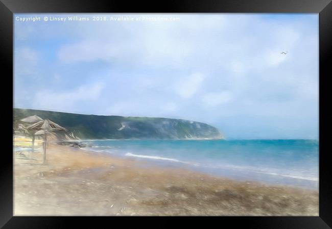 Swanage Impressions Framed Print by Linsey Williams