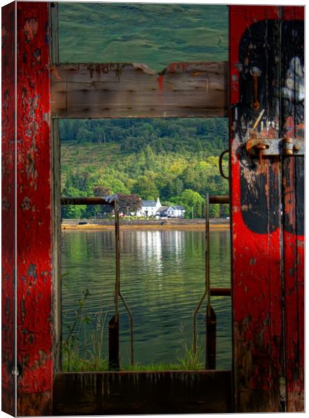 Door Framed Canvas Print by David Withers