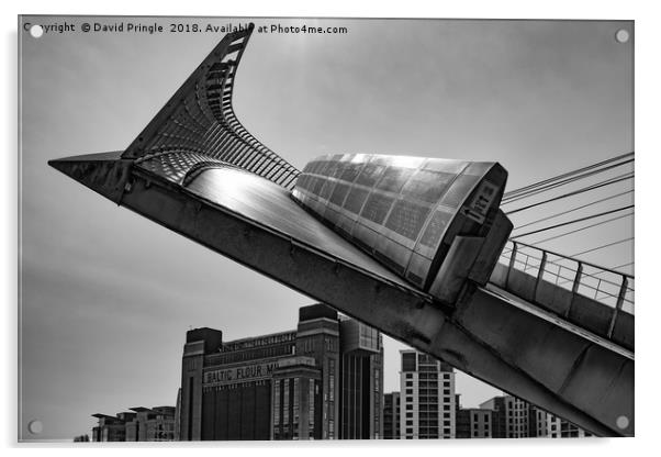 Gateshead Millennium Bridge Acrylic by David Pringle
