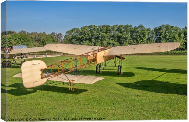 1909 Blériot Type XI G-AANG Canvas Print by Colin Smedley