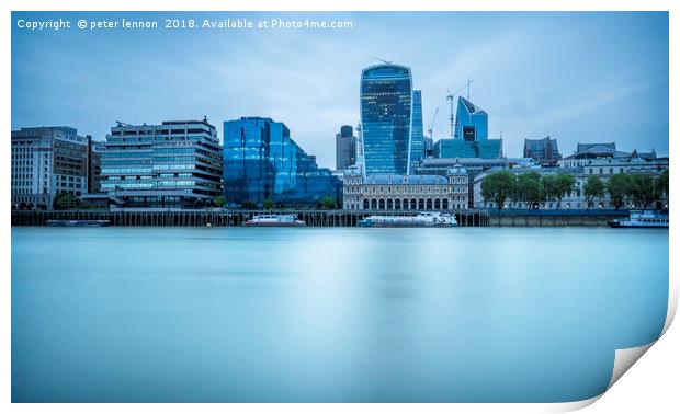 London's Walkie Talkie Print by Peter Lennon