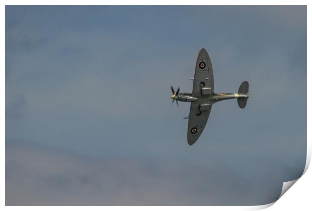 Mk 9 Supermarine Spitfire Print by Images of Devon