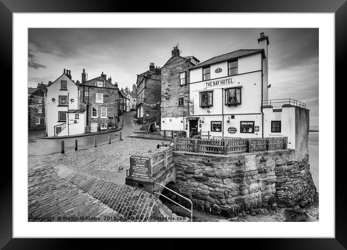 The Bay Hotel, Robin Hood's Bay Framed Mounted Print by Martin Williams