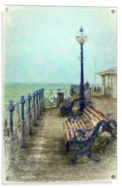 Swanage Pier Acrylic by Linsey Williams