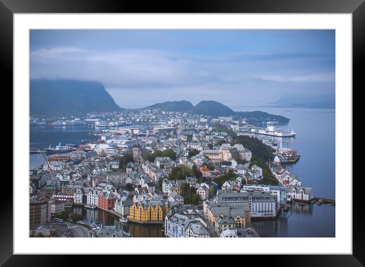 City of Ålesund Framed Mounted Print by Hamperium Photography
