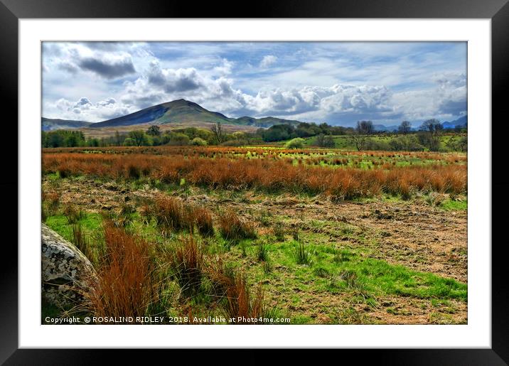 "Dramatic skies over Cumbria" Framed Mounted Print by ROS RIDLEY